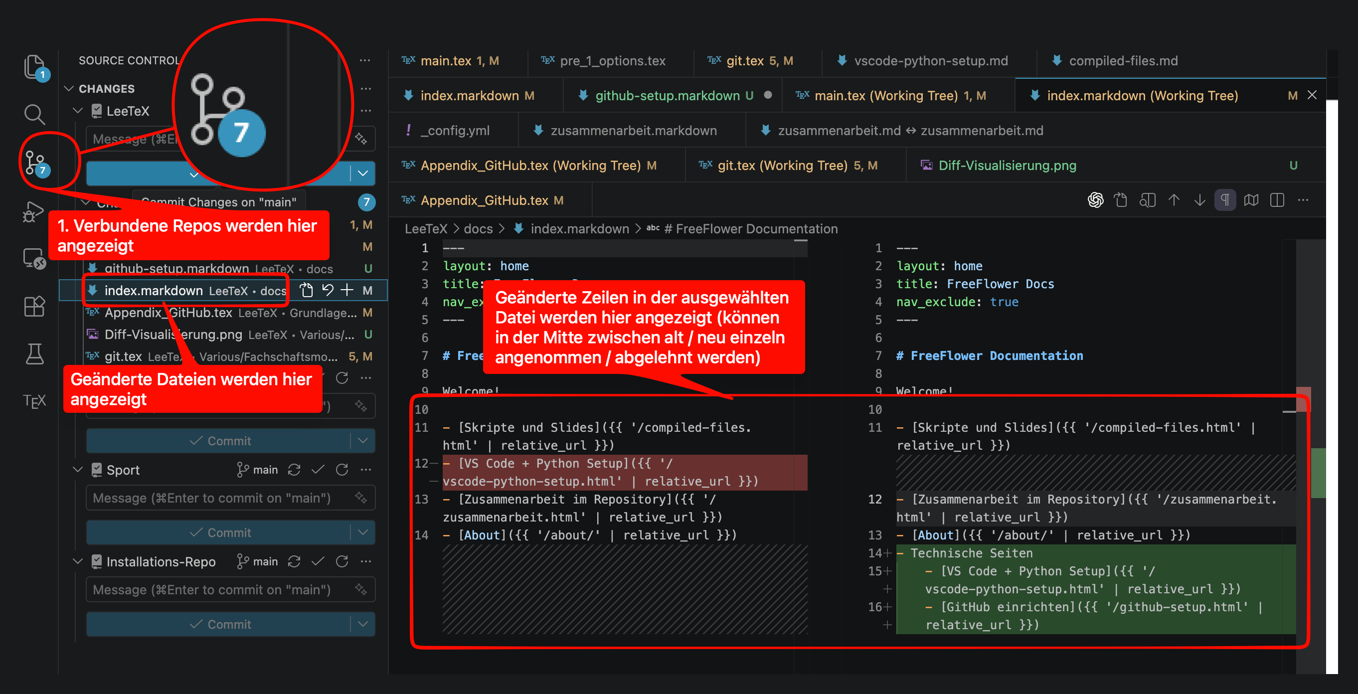GitHub in VS Code